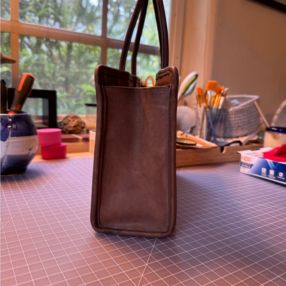 Vintage Coach Cashin Standard Tote 9680 Made in NYC brown tan 70s 80s - Picture 8 of 11